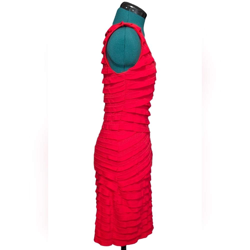 Max Studio Red Textured Mini Dress - Picture 4 of 9